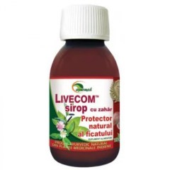 Livecom Sirop cu zahar  protector natural al ficatului, 100 ml, Ayurmed